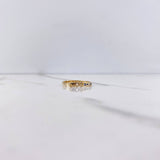 Anillo Dios 1.45gr / T6 1/4 / Circones Azules Oro Amarillo &