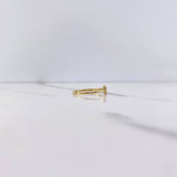 Anillo Mariposa 1.3gr / T7 / Circones Blancos Oro Amarillo &