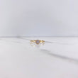 Anillo Solitario Doble Linea 1.65gr / T7 1/2 / Circon Blanco Oro Amarillo &