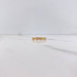 Anillo GC 1.45gr / T6 1/2 / Circones Blancos Oro Amarillo &