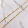Cadena Lazo 3.5gr / 60cm / 1.8mm Oro Amarillo +3 &