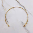Pulso Militar 3.35gr / 19cm / 3mm Bolas Diamantadas Oro Amarillo +3 &