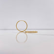 Candongas Aro Rayado 0.9gr / 1.9cm / Diamantada Oro Amarillo &