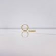 Candongas Aro Rayado 0.55gr / 1.2cm / Diamantada Oro Amarillo &