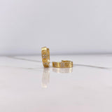 Candongas Tornillo 3.05gr / 1.2cm / Circones Blancos Oro Amarillo &
