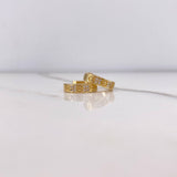 Candongas Tornillo 3.05gr / 1.2cm / Circones Blancos Oro Amarillo &