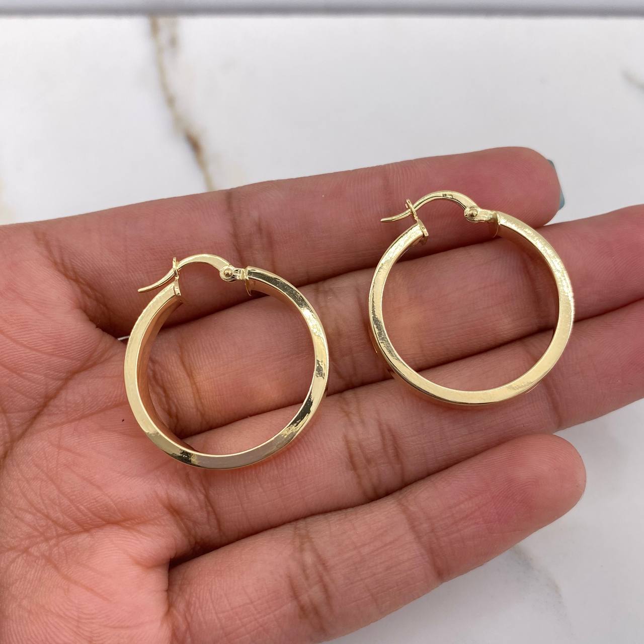 Candongas Tornillo 3.6gr / 2.9cm / Troqueladas Oro Amarillo &