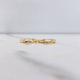 Candongas Lizy 1.15gr / 1.9cm / Punteadas Oro Amarillo &