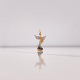 Dije San Miguel Arcángel 1.1gr / 2.5cm / Dos Oros Amarillo Blanco &