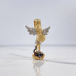 Dije San Miguel Arcángel 5.05gr / 3.9cm / Dos Oros Amarillo Blanco &