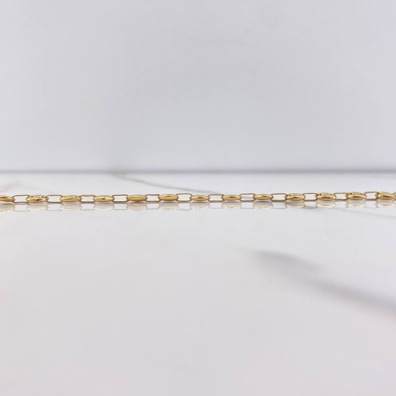 Tobillera GC 4.15gr / 25.6cm / 4.6mm Lisa Oro Amarillo 18K &