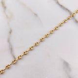 Tobillera GC 3.1gr / 27cm / 4mm Oro Amarillo &