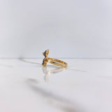 Anillo Oso 3.65gr / T7 / Circones Negros Verdes Oro Amarillo $