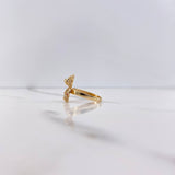 Anillo Oso 3.65gr / T5 3/4 / Circones Colores Oro Amarillo $