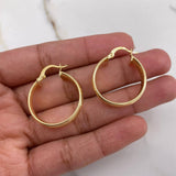 Candongas Winter 3.65gr / 2.8cm / Rayadas Oro Amarillo $