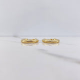 Candongas Kris 2.6gr / 2.3cm / Rayadas Oro Amarillo $