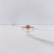 Anillo Corazon 2.15gr / T7 1/2 / Circones Rosado Blancos Oro Amarillo $