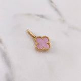Dije Trebol 2.7gr / 2.5cm / Nacar Rosa Oro Amarillo Nac.Esp. $