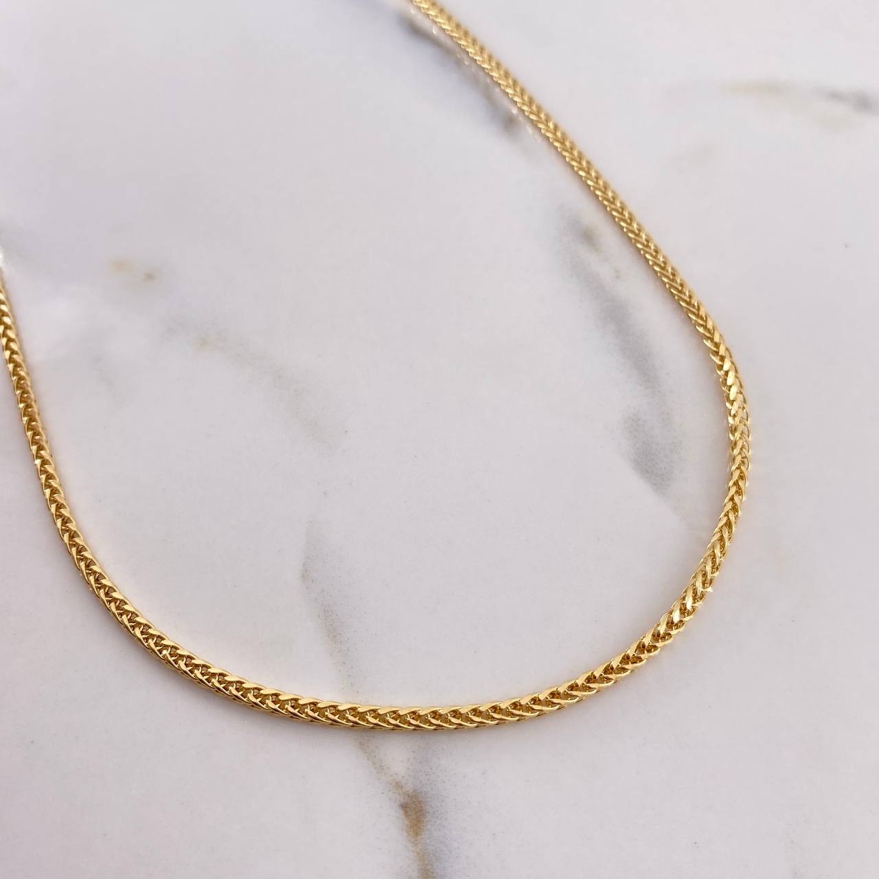 Cadena Franco 5.6gr / 60cm / 3mm Oro Amarillo +4 &