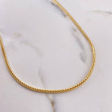 Cadena Franco 5.6gr / 60cm / 3mm Oro Amarillo +4 &
