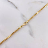 Cadena Franco 5.6gr / 60cm / 3mm Oro Amarillo +4 &