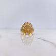 Anillo Indio 7.8gr / T10 1/2 / Circones Verdes Fucsias Cafes Naranjas Negros Oro Amarillo $