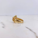 Anillo Indio 7.8gr / T10 1/2 / Circones Verdes Fucsias Cafes Naranjas Negros Oro Amarillo $