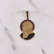 Dije Rostro Cristo 13.3gr / 4.9cm / Circones Fucsias Negros Oro Amarillo $