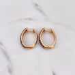 Candongas Ovalo 8.6gr / 2.6cm / Circones Negros Fucsias Oro Rosa $
