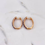 Candongas Ovalo 8.6gr / 2.6cm / Circones Negros Fucsias Oro Rosa $