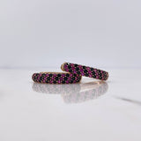 Candongas Ovalo 8.6gr / 2.6cm / Circones Negros Fucsias Oro Rosa $