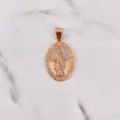 Dije Virgen Milagrosa 6.95gr / 3.9cm / Circones Blancos Oro Rosa $