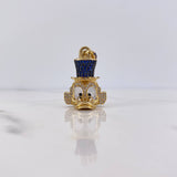 Dije Cabeza Pato Millonario 10gr / 3.7cm / Circones Azules Blancos Oro Amarillo $