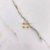 Topos Mano Hamsa 0.75gr / Circones Azul Blancos Oro Amarillo 18K $
