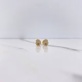 Topos Mano Hamsa 0.75gr / Circones Azul Blancos Oro Amarillo 18K $
