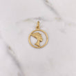 Dije Cleopatra 2.15gr / 3cm / Aro Oro Amarillo 18K $