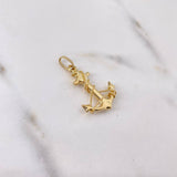 Dije Ancla 1.65gr / 2.8cm / Lazo Oro Amarillo 18K $