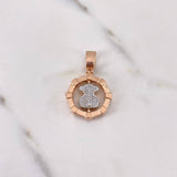Dije Oso Ts 12.35gr / 3.6cm / Circones Colores Dos Oros Blanco Rosa 18K $