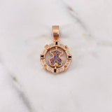 Dije Oso Ts 12.35gr / 3.6cm / Circones Colores Dos Oros Blanco Rosa 18K $