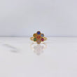 Anillo Panal 3.25gr / T7 / Circones Colores Oro Amarillo 18K $