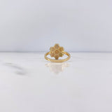 Anillo Panal 3.25gr / T7 / Circones Colores Oro Amarillo 18K $