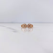 Anillo Oso Ts 2.6gr / T7 1/4 / Circones Blancos Oro Rosa 18K $