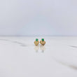 Topos Corazon Plano 0.75gr / Esmeralda 6 Pts Oro Amarillo 18K (Joya) &