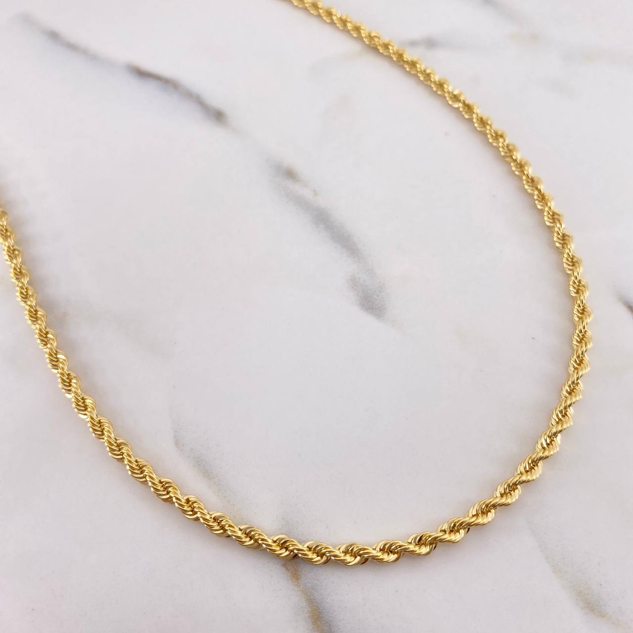 Cadena Lazo 8gr / 60cm / 3mm Oro Amarillo +3 18K &