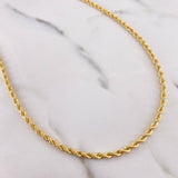Cadena Lazo 8gr / 60cm / 3mm Oro Amarillo +3 18K &