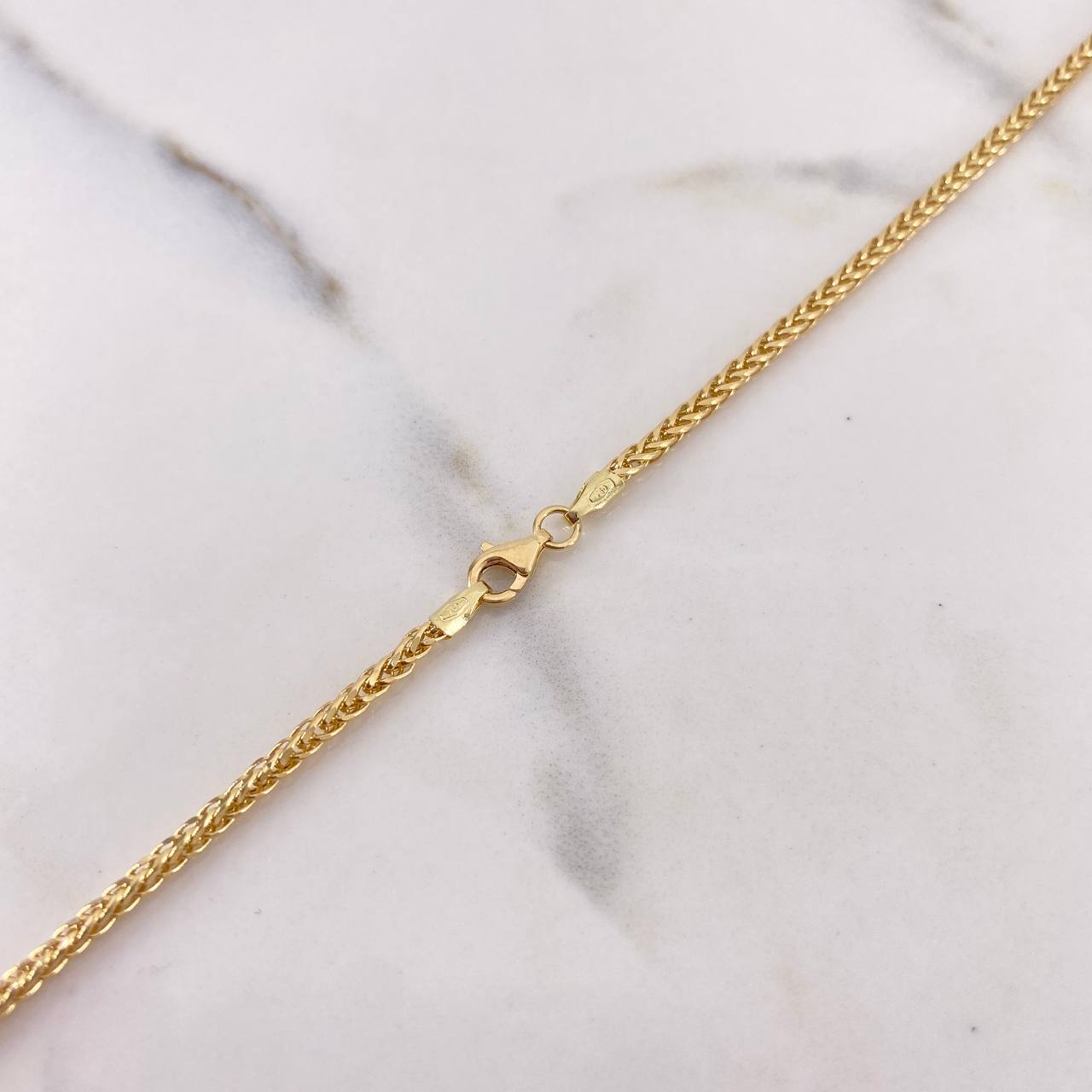 Cadena Franco 5.5gr / 60cm / 1.8mm Oro Amarillo +3 18K &