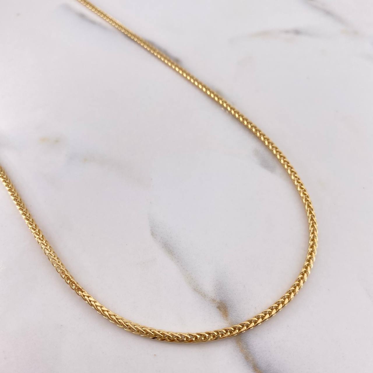 Cadena Franco 5.5gr / 60cm / 1.8mm Oro Amarillo +3 18K &