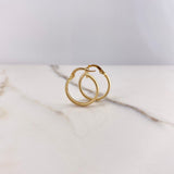 Candongas Nati 1.4gr / 1.6cm / Liso Oro Amarillo $
