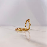 Candongas Kari 1.65gr / 1.8cm / Lisa Rustica Oro Amarillo $