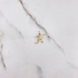 Dije Letra H 0.85gr / Circones Blancos Oro Amarillo $